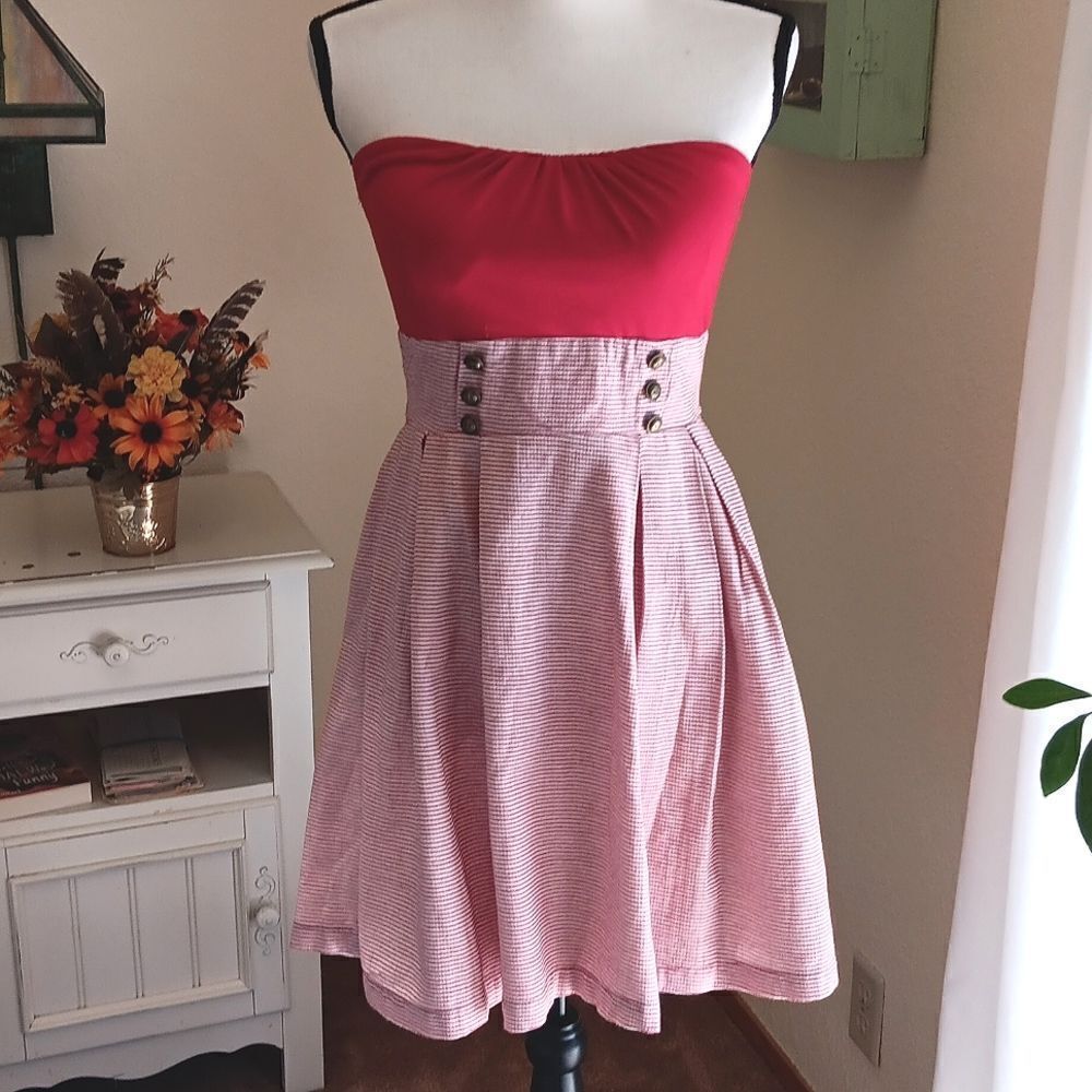 Papaya Strapless Dress Tomato Girl